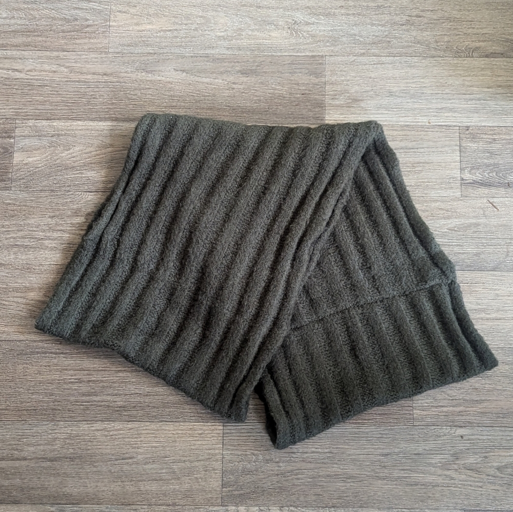 NWOT BP. Ribbed Olive Green Infinity Scarf Buttery Soft